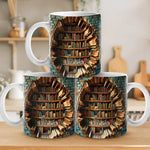 Custom Name Bookshelf Gifts for Book Lovers - Personalized Mugs