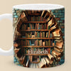 Books Are A Uniquely Portable Magic - Personalized Custom Mug - Christmas Gift For Book Lovers