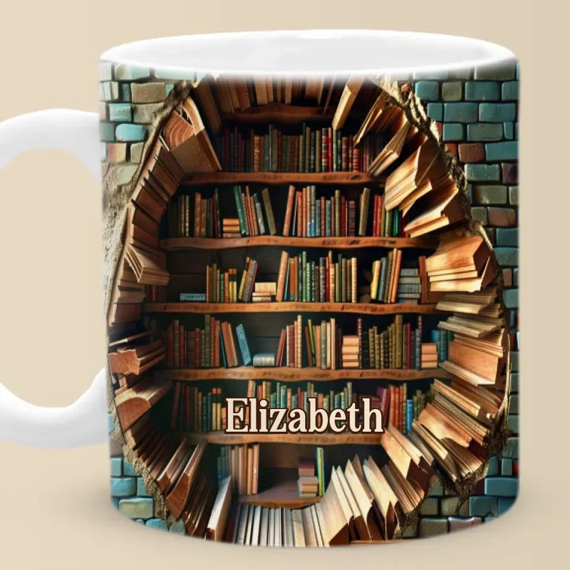 Books Are A Uniquely Portable Magic - Personalized Custom Mug - Christmas Gift For Book Lovers
