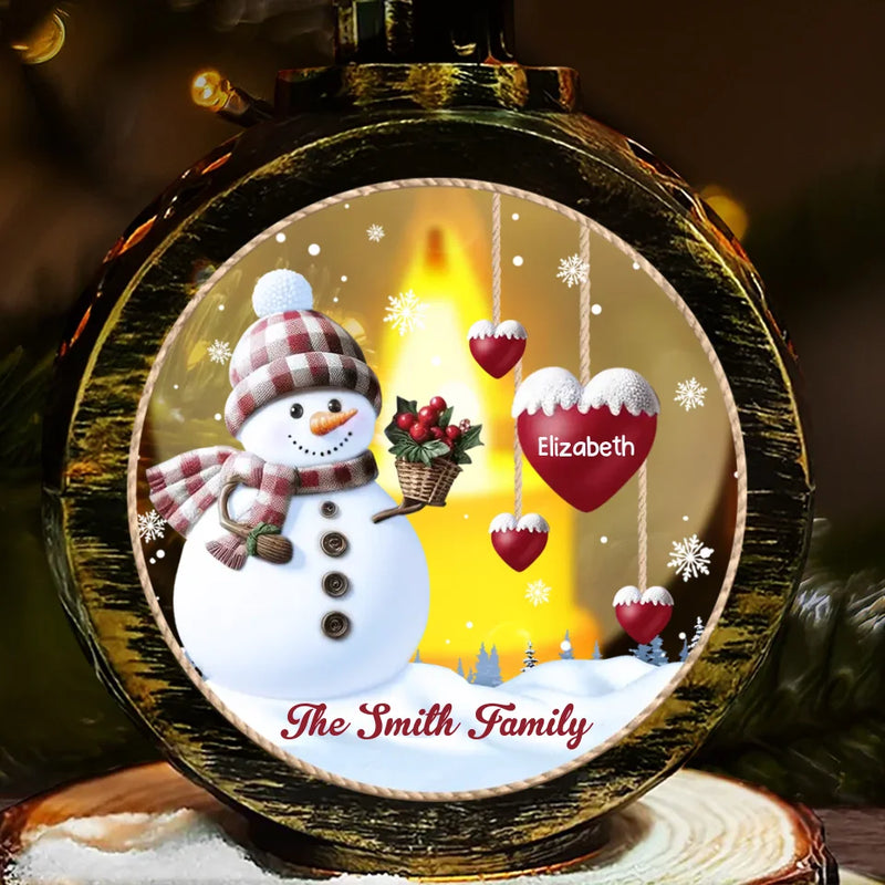 My Favorite Part Of Christmas Is Family - Family Personalized Custom Candlelight Lantern Ornament - New Arrival, Christmas Gift For Family Members AMZ
