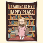 Custom Name Reading Gifts for Book Lovers - Personalized Blanket
