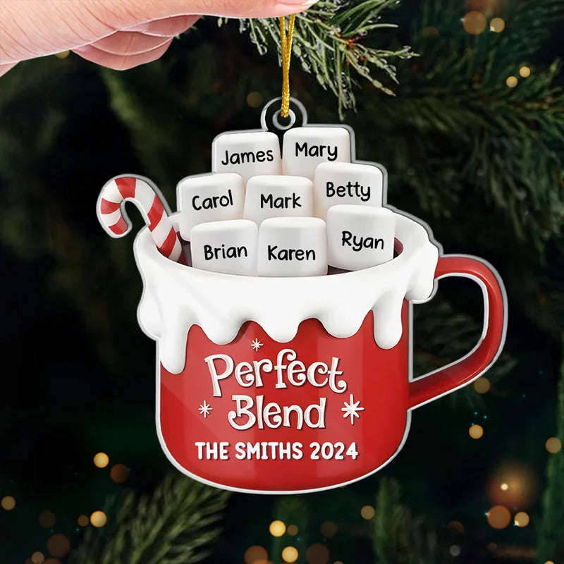 Perfect Blend - Family Personalized Custom Ornament - Acrylic Custom Shaped - New Arrival, Christmas Gift For Family Members AMZ