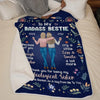 Life Is Made Of Moments, But True Friends Make Those Moments Unforgettable - Bestie Personalized Custom Blanket - Gift For Best Friends, BFF, Sisters