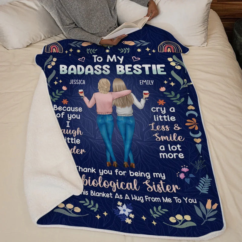 Life Is Made Of Moments, But True Friends Make Those Moments Unforgettable - Bestie Personalized Custom Blanket - Gift For Best Friends, BFF, Sisters