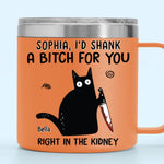 Custom Name Funny Best Friend Gifts - Personalized 14 Oz Tumbler With Handle