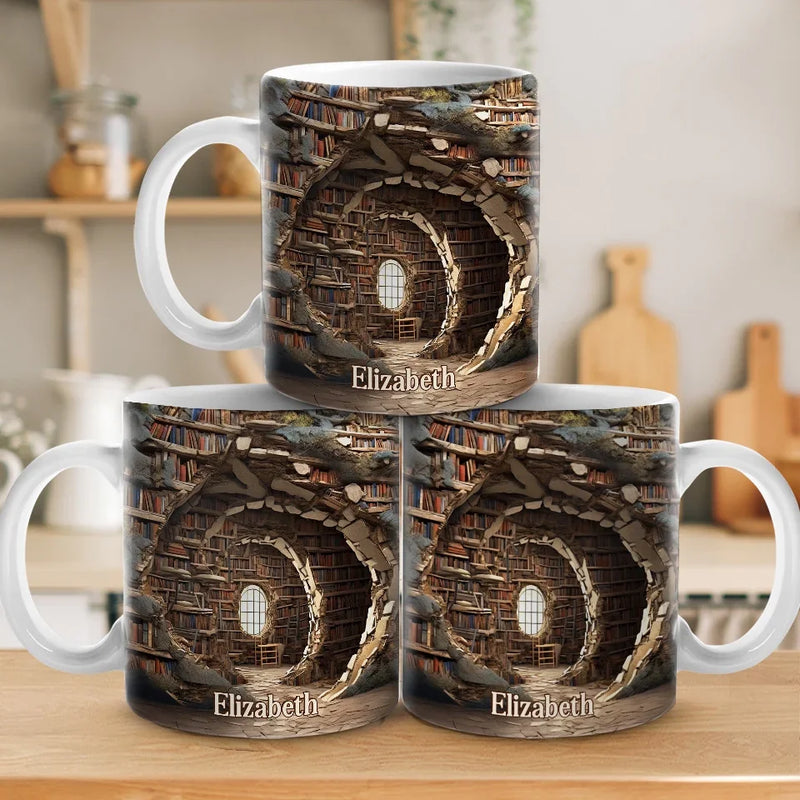 Books Are The Treasured Wealth Of The World - Personalized Custom Mug - Christmas Gift For Book Lovers