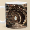 Books Are The Treasured Wealth Of The World - Personalized Custom Mug - Christmas Gift For Book Lovers
