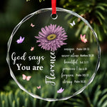 Christian Faith Encouragement Gifts - Glass Ornament