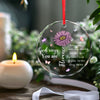 God Says You Are Beautiful - Affirmation Personalized Custom Circle Glass Ornament - Christmas Gift For Yourself