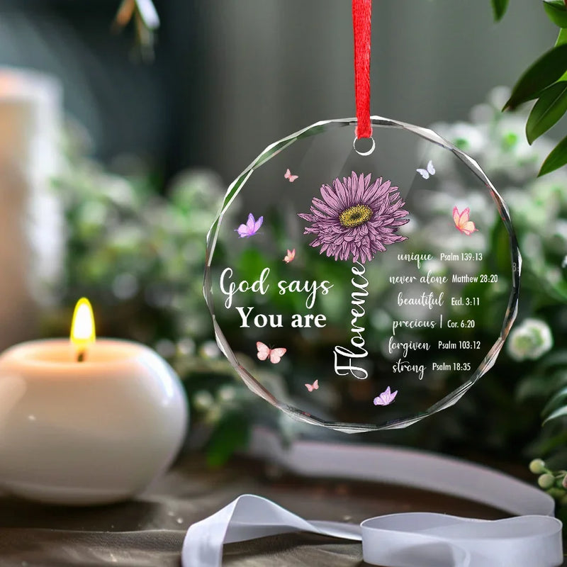 Christian Faith Encouragement Gifts - Glass Ornament