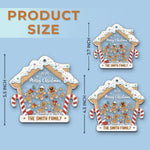 Custom Name Christmas Gingerbread Family Gifts - Personalized Ornament