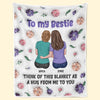 My Hug To You Is Like A Warm Blanket Of Friendship - Bestie Personalized Custom 3D Inflated Effect Printed Blanket - Gift For Best Friends, BFF, Sisters
