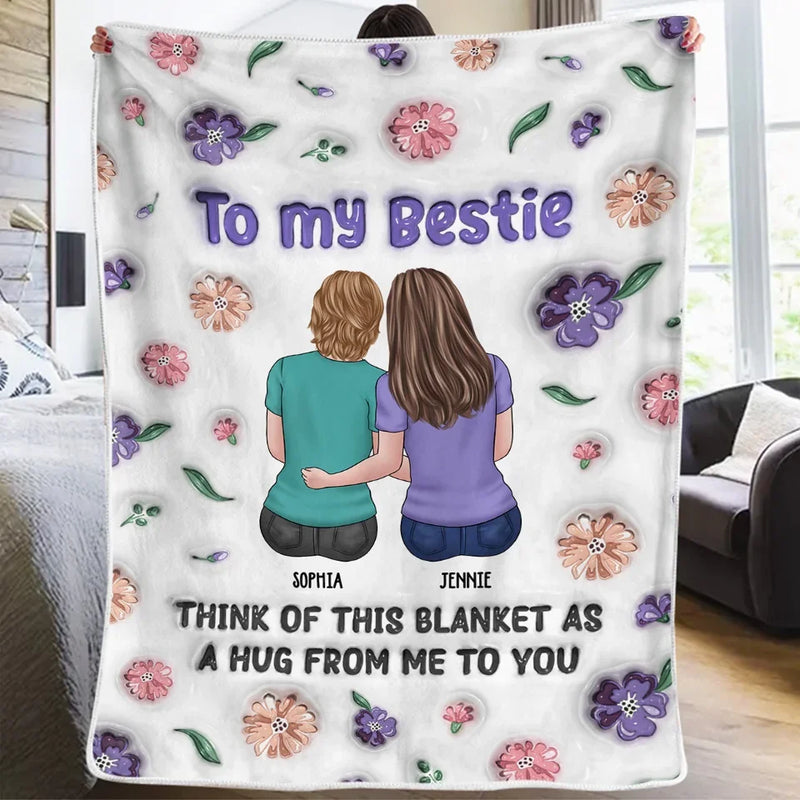 Custom Name Best Friend Gifts - Personalized Blanket