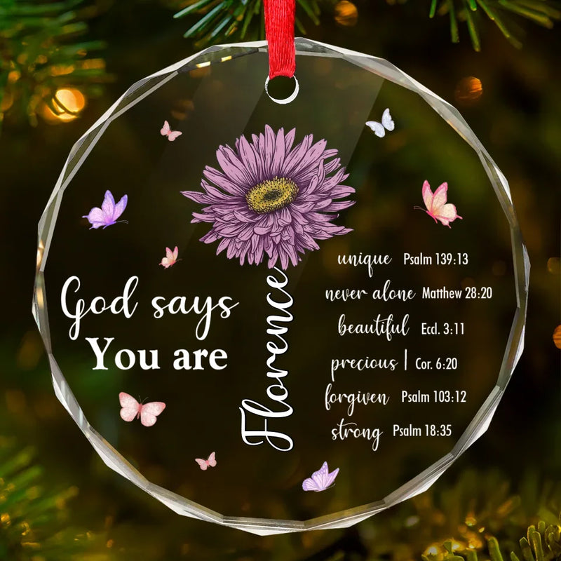 Christian Faith Encouragement Gifts - Glass Ornament