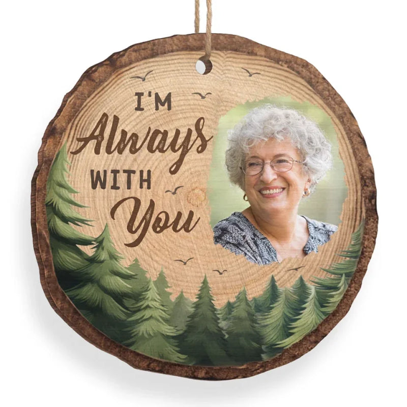 Custom Photo Your Spirit Lives On In Our Hearts - Memorial Personalized Custom Ornament - Wood Custom Shaped - Sympathy Gift, Christmas Gift For Family Members