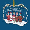 Christmas Magic Is In The Air - Bestie Personalized Custom Ornament - Acrylic Benelux Shaped - Christmas Gift For Best Friends, BFF, Sisters
