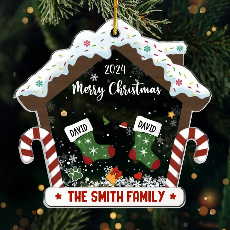 Family Is The Anchor In Life’s Storms - Family Personalized Custom Ornament - Acrylic Custom Shaped - Christmas Gift For Family Members