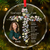 Custom Photo I Believe In Myself - Affirmation Personalized Custom Circle Glass Ornament - Christmas Gift For Yourself