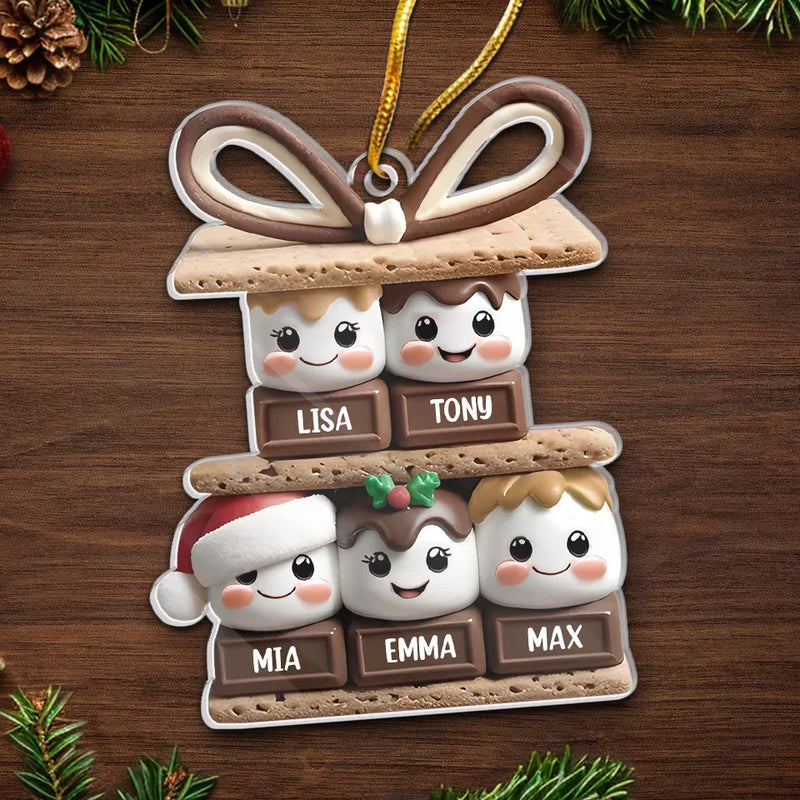 Christmas Is Best With Those You Love - Family Personalized Custom Ornament - Acrylic Custom Shaped - New Arrival, Christmas Gift For Family Members AMZ