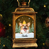 Custom Photo A Paw Print On My Heart - Memorial Personalized Custom Christmas Wind Lamp - Sympathy Gift, Christmas Gift For Pet Owners, Pet Lovers