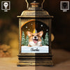 Custom Photo A Paw Print On My Heart - Memorial Personalized Custom Christmas Wind Lamp - Sympathy Gift, Christmas Gift For Pet Owners, Pet Lovers