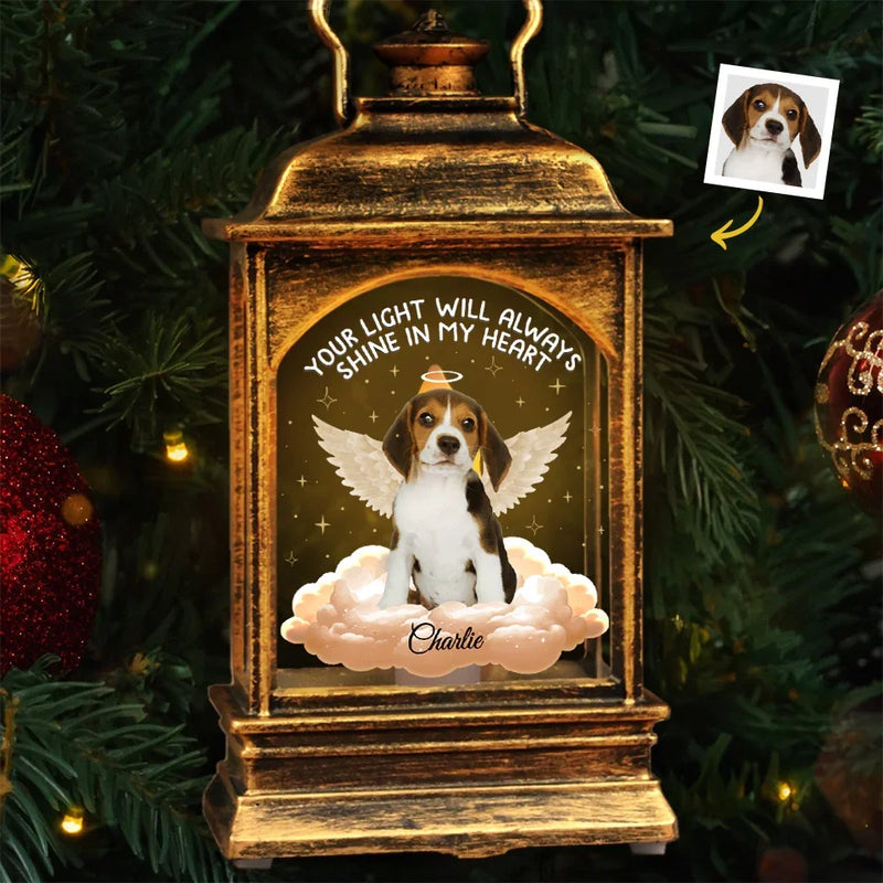 Custom Pet Photo Memorial Gifts for Dog Lovers - Personalized Wind Lamp