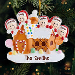 Custom Name Gingerbread Family Christmas Gifts - Personalized Ornament