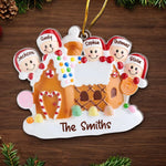 Custom Name Gingerbread Family Christmas Gifts - Personalized Ornament