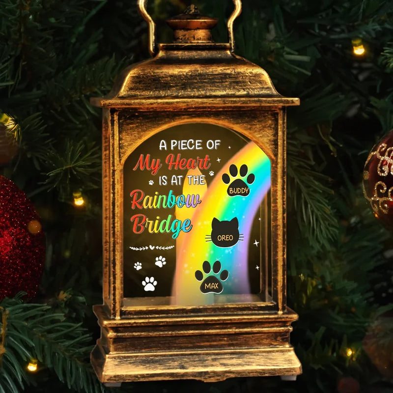 Forever In My Heart - Memorial Personalized Custom Christmas Wind Lamp - Sympathy Gift, Christmas Gift For Pet Owners, Pet Lovers