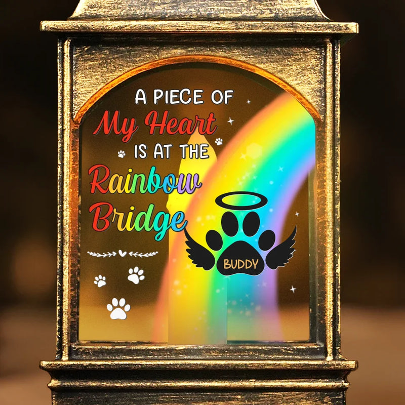 Forever In My Heart - Memorial Personalized Custom Christmas Wind Lamp - Sympathy Gift, Christmas Gift For Pet Owners, Pet Lovers