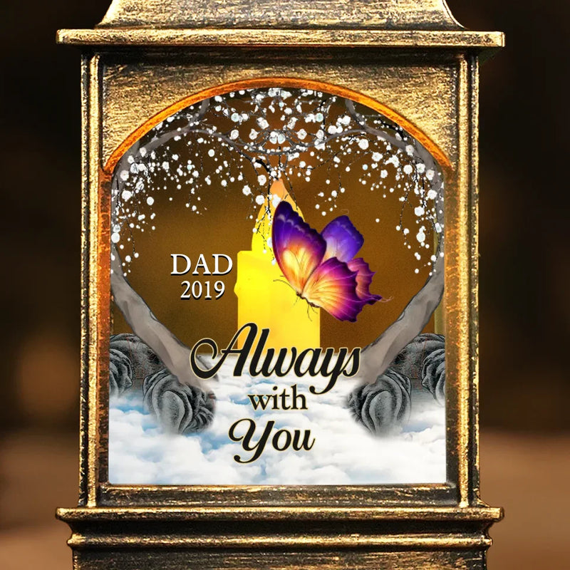 Custom Memorial Name Always With You Gifts - Personalized Wind Lamp