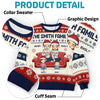 Home Is Where Family And Pets Bring Joy - Family Personalized Custom Ugly Sweatshirt - Unisex Wool Jumper - Christmas Gift For Family Members, Pet Owners, Pet Lovers