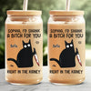 Sip Coffee, Share Laughs, Support Each Other - Friend Personalized Custom Glass Cup, Iced Coffee Cup - Christmas Gift For Best Friends, Sisters, Family Members, Coworkers
