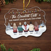 Unwrapping Presents And Creating Memories With My Amazing Siblings - Family Personalized Custom Ornament - Acrylic Custom Shaped - Christmas Gift For Family Members, Siblings, Brothers, Sisters