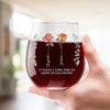 Bloom Where You're Planted, Bestie - Bestie Personalized Custom Wine Glass - Gift For Best Friends, BFF, Sisters