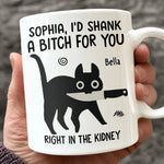 Custom Name Funny Cat Friendship Gifts - Personalized Mug