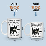 Custom Name Funny Cat Friendship Gifts - Personalized Mug