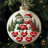 Remember This December, That Love Weighs More Than Gold - Family Personalized Custom Ornament - Acrylic Custom Shaped - Christmas Gift For Grandma, Grandpa, Grandkid