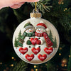 Remember This December, That Love Weighs More Than Gold - Family Personalized Custom Ornament - Acrylic Custom Shaped - Christmas Gift For Grandma, Grandpa, Grandkid