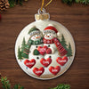 Remember This December, That Love Weighs More Than Gold - Family Personalized Custom Ornament - Acrylic Custom Shaped - Christmas Gift For Grandma, Grandpa, Grandkid