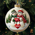 Custom Name Christmas Gifts for Grandparents - Personalized Ornament