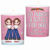 Friends Are Like Stars - Bestie Personalized Custom Smokeless Scented Candle - Christmas Gift For Best Friends, BFF, Sisters