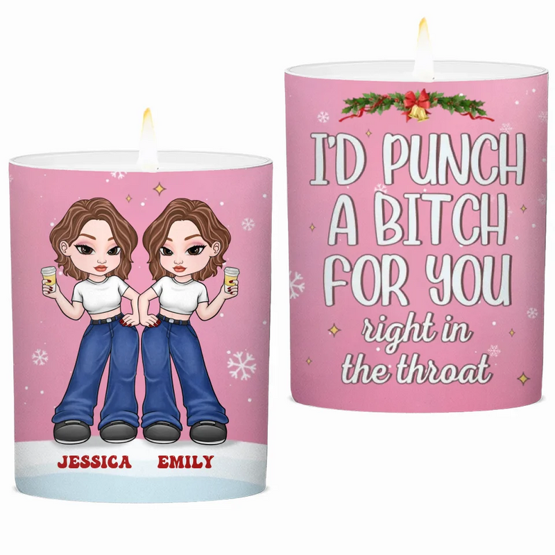 Friends Are Like Stars - Bestie Personalized Custom Smokeless Scented Candle - Christmas Gift For Best Friends, BFF, Sisters