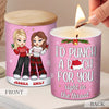 Friends Are Like Stars - Bestie Personalized Custom Smokeless Scented Candle - Christmas Gift For Best Friends, BFF, Sisters
