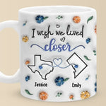 Custom Name Long Distance Gifts for Loved Ones - Personalized Mug