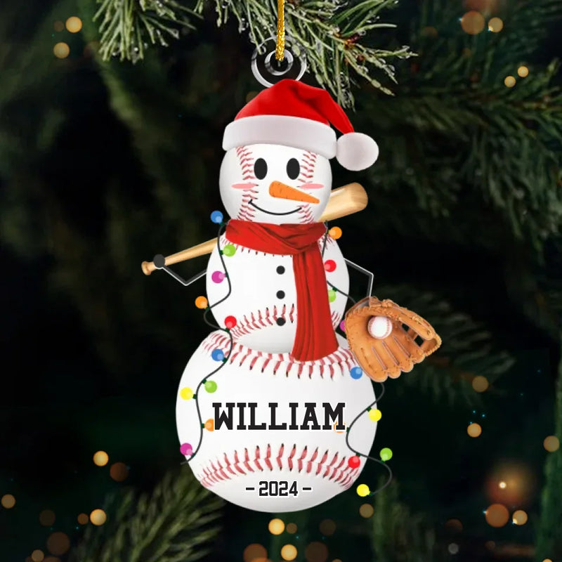 Chill Out And Play Ball - Personalized Custom Ornament - Acrylic Custom Shaped - Christmas Gifts For Players, Team, Boys