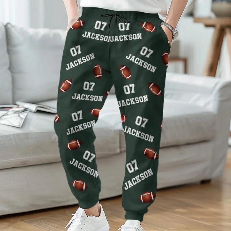 Custom Name Football Gifts for Players - Personalized Sweatpants