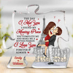 Custom Name Eiffel Tower Couple Gifts - Personalized Shaped Acrylic Plaque