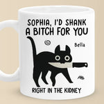 Custom Name Funny Cat Friendship Gifts - Personalized Mug