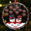 Grandma, Your Love Has Shaped Me In Lasting Ways - Family Personalized Custom Circle Glass Ornament - New Arrival, Christmas Gift For Grandma, Grandpa AMZ